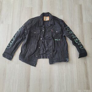 Black denim jacket the weeknd starboy tour